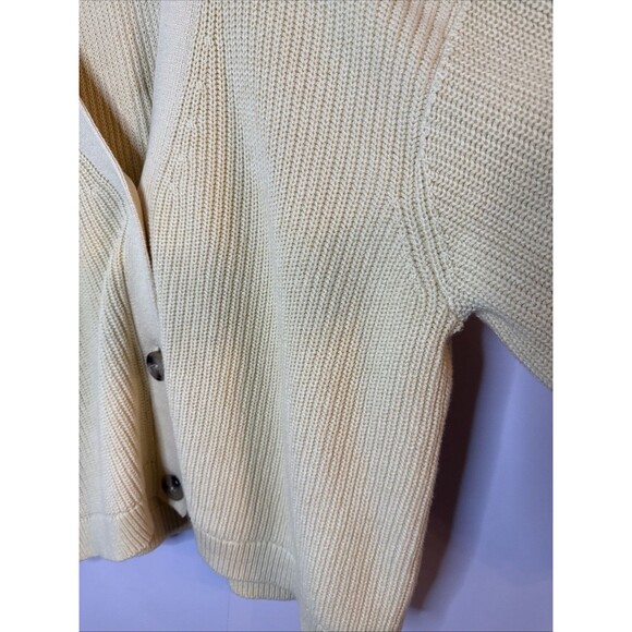 Love & Whimsy Womens Boyfriend Cardigan Sweater XXL Button Cotton Chunky Preppy - Picture 4 of 8